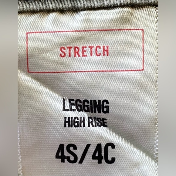 Express High Rise Studded Skinny Jeans Olive Green size 4S 4C - Picture 9 of 10